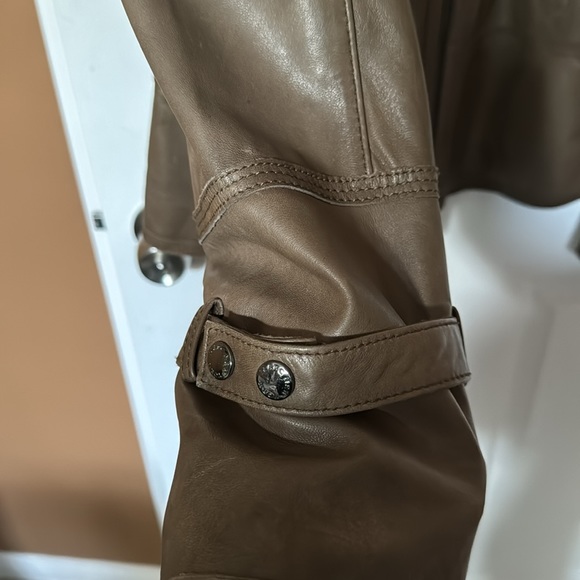 Marc New York Marc Anthony Leather Jacket Zip Front Olive Size Large - Picture 5 of 8